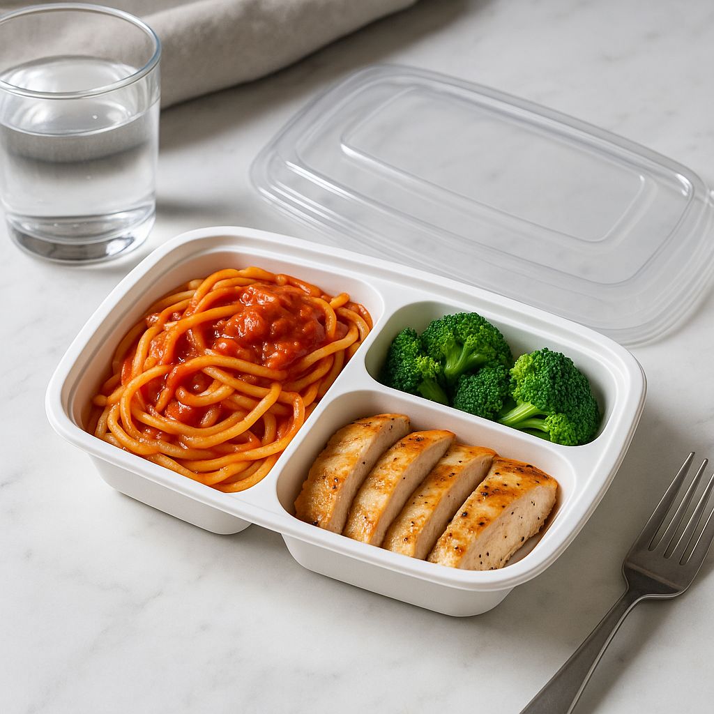 3-Compartment Meal Prep Box (Microwave Safe)