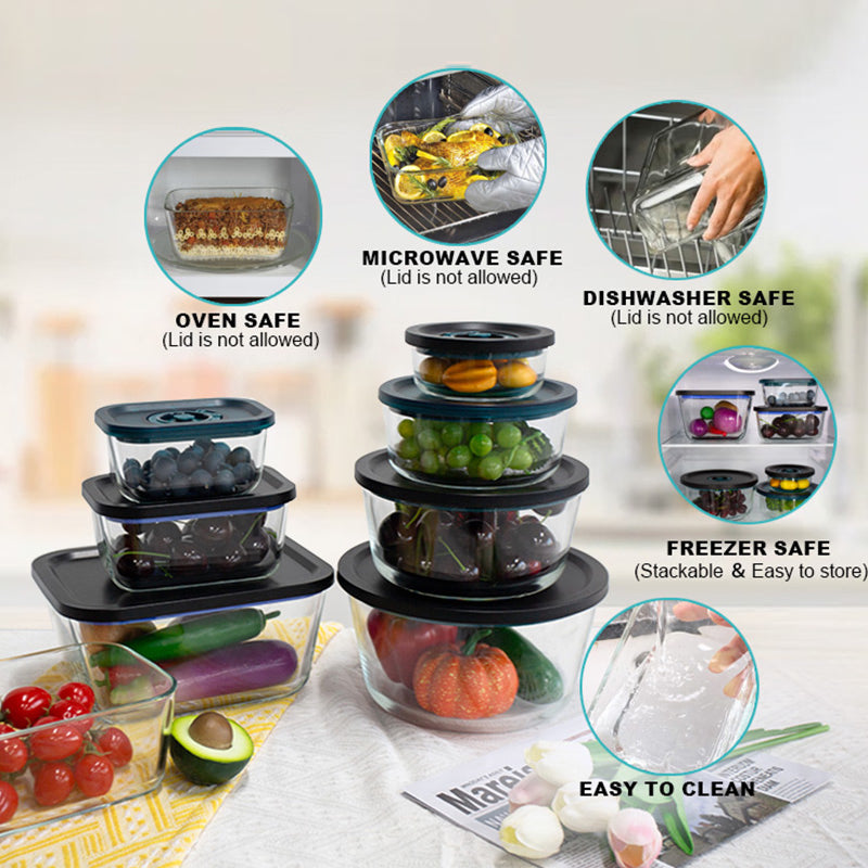 Glass Storage Container Set (3 pcs)